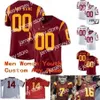 American College Football Wear Thr Custom USC Trojans College Football Jerseys 33 Marcus Allen 42 Ronnie Lott 43 Troy Polamalu Hommes Femmes Jeunes cousus