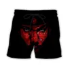 Hip Hop Sportwear Punk Casual Loose Tract Pants Autumn Men Cool Print Blood Gang Bandana 3D Shorts 006