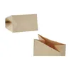 Gerecycled vetvrij kraftpapier voor lunchbrood Sandwich Biscuit Food Bag met willekeurige stickerafdichting A369