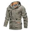 Outdoor Jackets Sweats à capuche grande taille 6XL militaire Bomber veste hommes automne séchage rapide multi-poches tactique vestes coupe-vent hommes imperméable extérieur manteaux 0104