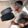 Fones de ouvido Bluetooth esportes para a cabe￧a adormecida Elastic Wireless Headphones Music Eye Mask BT fone de cabe￧a para a cabe￧a