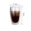 Wine Glasses 4/2/1Pcs Heat-resistant Double Wall Glass Cup Beer Espresso Coffee Handmade Mug Tea Whiskey Cups Drinkware