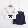 Set di abbigliamento Donna High School JK Colletto da marinaio Abiti uniformi Giappone Set di abiti carini Kawaii