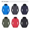 Vestes d'extérieur Hoodies Automne Camping en plein air pour hommes Veste imperméable à coque souple Séchage rapide Manteau d'escalade thermique hommes veste 0104