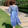 Casual Dresses 2023 Chiffon Sense Of Design Super Xiansen Series Sweet and Fresh Platycodon Dress