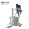 ZONESUN Electric Semi-Automatic Auger Powder Filling Machine 0.5-100g Dosing Gypsum Toner Flour Milk Powder Bottle Filler