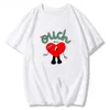 T-shirt da uomo 2022 Bad Bunny Tshirt Haces Bonito Love Eyes Stampa grafica Tees O-Collo Camisetas Cotone Manga Abbigliamento Manica corta T230103 giapponese