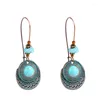 Bengelen oorbellen 9 paren vallen voor vrouwen boho sieradenbohemisch turquoise traditionele Chinese stijl tibetaan