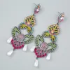 Boucles d'oreilles en peluche de mode Métal de la mode