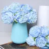 Decorative Flowers DIA 10cm Artificial Flower Five-headed Peony Bouquet Wedding Decoration Bride Holding Home Living Room