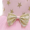 Mädchen Kleider Prinzessin Kleinkind Baby Mädchen Kleid Stirnband 2 Stücke Stern Pailletten Schleife Spitze Ärmellos Tutu Party Outfits 4 Farbe 1-6 Jahre