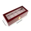 Watch Boxes 5 Slots Display Wood Storage For CASE With Lock Organiser