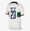 22 23 Portuguesa JOAO FELIX Soccer Jerseys RUBEN BRUNO BERNARDO RONALDO FERNANDES Portugieser 2022 Maillot de football de l'équipe nationale portugaise Hommes Kit Enfants DIOGO J.