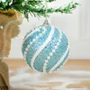 Décoration de fête 8 cm mousse incassable boule de noël arbre de noël suspendus pendentifs maison 2023 Navidad Noel année babiole