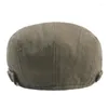 Berets 2023 Cotton Beret Women Men Cap Spring Autumn Hat Casual Solid British Classic Unisex Sports Sboy