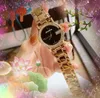Circle Diamonds Ring moda donna orologio da polso orologi cinturino in acciaio inossidabile fine movimento al quarzo giapponese orologio da polso in argento oro rosa regalo della madre di San Valentino