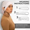 Boinas 2023 Jersey Stretch Women Tube Cap Hat sob lenço de lenço com abertura do orifício para os fones de ouvido Hijab Scrub