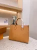 2023 NOUVEAU BRAND SAG DU CONRONNAIRE ONTHEGO TOTE CLASSIQUE COULEUR IMPRESSION MAIN SAGLE GÉNINCE CUIR CUIR COULAT MESSENGER PALLET POURRAL