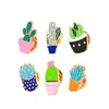 Spille spille smalto per spille per spille da donna distintivo per il bavaglio di cactus in vaso di cactus per la consegna di gioielli di moda