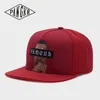 Snapbacks Pangkb Brand abandonner cap Cap Red Bordeaux Novelty Hip-hop Snapback Hat pour hommes femmes adultes Outdoor Casual Sun Baseball Cap 0105
