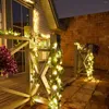 Strings 32.8ft Ivy String Lights 100LED Lighting Decor Solar Powered LED Vine Decoration Bulb Decorative Chains