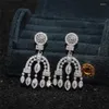 Dangle Earrings Vagzeb Bohemia Style Women Drop Silver Color Fashion Versatile Accessories Delice Anniversary Love Gift Party Jewelry