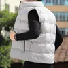 Herenvesten heren Vest Jacket mannen herfst winter warme mouwloze jassen mannelijke casual vest plus size stand kraag kleding