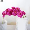 Dekorativa blommor 70 cm Silk Phalaenopsis Artificial Branch Fake Plant for Wedding Year Home Party Bouquet Table