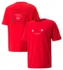 F1 T-shirt Formule 1 Team 1929 T-shirts commémoratifs Fans de course Mode décontractée O Cou Manches courtes Été Hommes Grande taille T-shirt rouge
