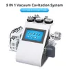 Ultrasonic Cavitation 9 i 1 40K Vakuum Radiofrekvens Laser Lipolaser Machine Body Molding Massage Home Beauty Equipment