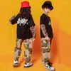 Scene Wear Kid Hip Hop Clothing Loased Sweatshirt Shirt Top Camouflage Casual Pants for Girls Boys Jazz Dance Costume Clothes Street