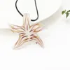 Brincos de colar de vidro de Murano Conjunto de estilo chinês para mulheres feitas à mão 1set Summer Starfish Lampwork Jóias