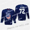 College Hockey Wears Thr USA 2019 IIHF World Championship Jersey 86 Christian Wolanin 72 Frank Vatrano 30 Thatcher Demko 12 Alex DeBrincat 1 Cayden Primeau 1