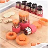Baking Pastry Tools Pieces Cookie Cutters Vegetable Cutter Shapes Set Stainless Steel Drop Delivery Home Garden Kitchen Dining Bar Dhtga