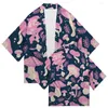 Männer Casual Shirts Harajuku Pilz Druck Kimono Sommer männer Und frauen Strickjacke Cosplay Tops Yukata Chic Lose japanischen