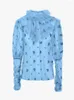 Femmes Blouses Femmes 2023 Printemps Conception Sens Français Rétro Tempérament Demi Col Roulé À Volants Littéraire En Mousseline De Soie Maille Blouse Tops Femme