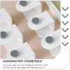 Kitchen Storage 2pcs Wall-mounted Pot Lid Rack Cover With Nail-free Glue