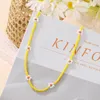 Choker 2023 Simple Seed Pärlor Strand Necklace Women String Collar Charm Färgglad handgjorda Böhmen smycken Tillbehör gåva