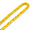 Anhänger Halsketten Herren Luxus Atmosphäre vergoldet 24 Karat Gold Fried Dough Twist Peitsche Halskette 60 cm lange Geburtstag Party Schmuck