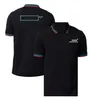 Новый гоночный костюм F1, мужская рубашка поло с короткими рукавами, быстросохнущая дышащая футболка с лацканами на заказ