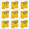 Camisas de basquete impresso personalizado 2022 nova cidade camisa de basquete curry thompson wiggins verde wiseman iguodala porter poole bjelica payton ii amarelo alto