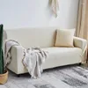 Stolskydd Color Velvet Thicken Soffa Elastic Knitting Couch Cover For Living Room Universal Section Slipcover 1/2/3/4 -sits