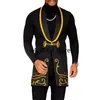 Etnisk kläder Fashion 2023 Men Africa Suit Vest African Clothes Hip Hop Sleeveless Blazers Casual Dress Robe Africaine