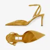 Pompe alla moda Piattaforma di sandali femminili marchio Cassia 75 Scarpe a filo di filo di palette puntate Eleganti donne mostrano un fascino sexy