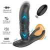 Massaggiatore giocattolo del sesso Telescopico Anal Butt Plug Vibratore Telecomando Massaggiatore prostatico maschile Giocattoli in silicone per donne