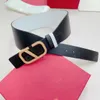 Top Designer Belt Women Luxury Decorative Waist Seal 7CM Wide Fashion Letter Smooth Buckle Top Layer Cowhide Belts Premium Gift Box