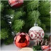 Decorative Flowers Wreaths 10Pcs Artificial Flower Fake Green Plants Pine Branches Christmas Tree For Party Decorations Xmas Ornam Dhysr