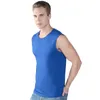 Men's Tank Tops Men Summer Casual Shirt Elastic Cotton Sports Fitness Gym Big Size 4XL 7XL Sleeveless Wide Shoulder Vest Bodybuilding