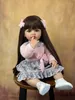 Dolls Full Soft Silicone Body Reborn Baby Girl Doll 55 CM 22 Inch Lifelike Long Hair Realistic Princess Toddler Bebe Birthday Gift 230105
