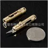 Keychains Lanyards Brass Keychain Outdoor Pocket Knife Key Chain Mtifunctional Keyring Tools Men Portable High Quality Ring Women Dh9Ok